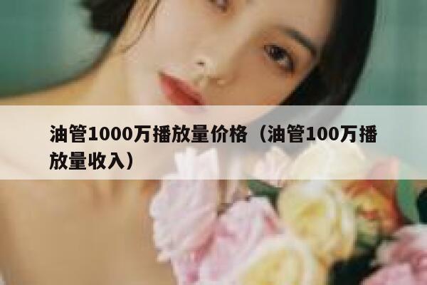 油管1000万播放量价格（油管100万播放量收入） 第1张