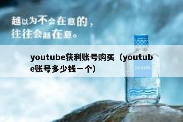 youtube获利账号购买(youtube账号多少钱一个) 第1张 youtube获利账号购买(youtube账号多少钱一个) 第1张