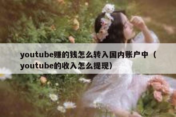 youtube赚的钱怎么转入国内账户中（youtube的收入怎么提现） 第1张