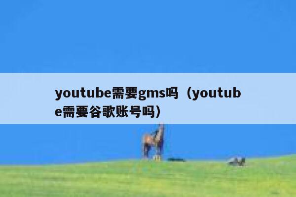 youtube需要gms吗（youtube需要谷歌账号吗） 第1张