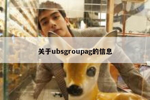 关于ubsgroupag的信息 第1张