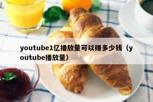 youtube1亿播放量可以赚多少钱（youtube播放量） 第1张