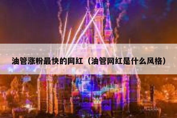 油管涨粉最快的网红（油管网红是什么风格） 第1张