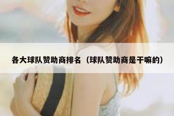 各大球队赞助商排名（球队赞助商是干嘛的） 第1张