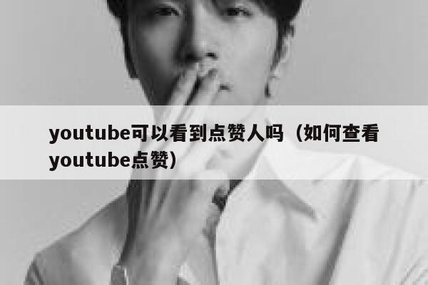 youtube可以看到点赞人吗（如何查看youtube点赞） 第1张