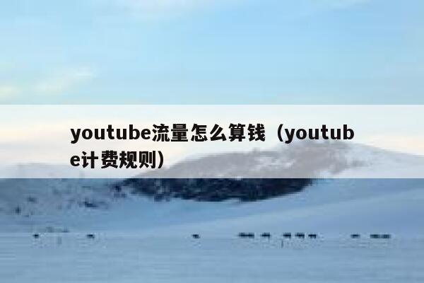 youtube流量怎么算钱（youtube计费规则） 第1张