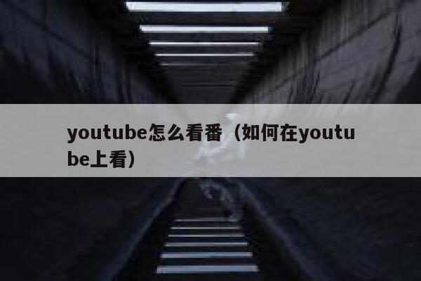 youtube怎么看番（如何在youtube上看） 第1张