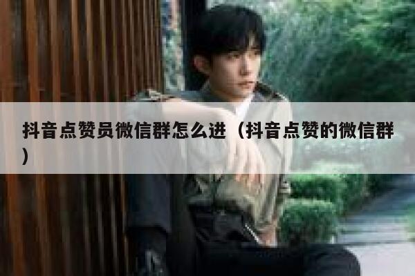 抖音点赞员微信群怎么进（抖音点赞的微信群） 第1张
