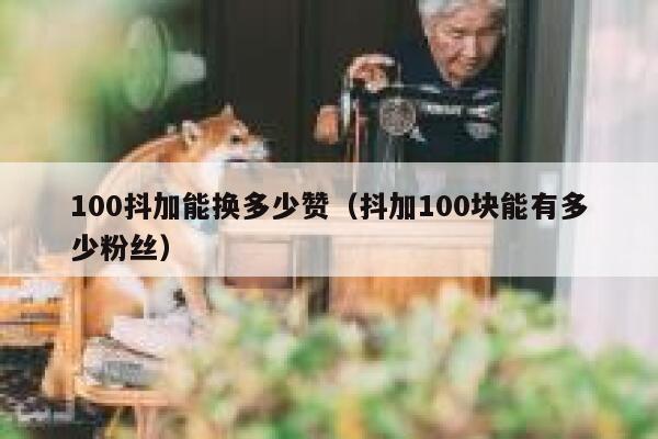 100抖加能换多少赞（抖加100块能有多少粉丝） 第1张