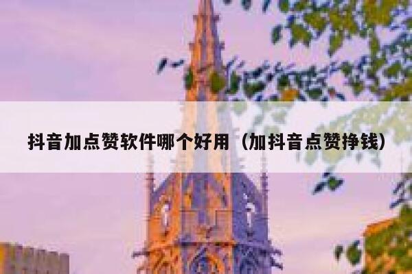 抖音加点赞软件哪个好用（加抖音点赞挣钱） 第1张
