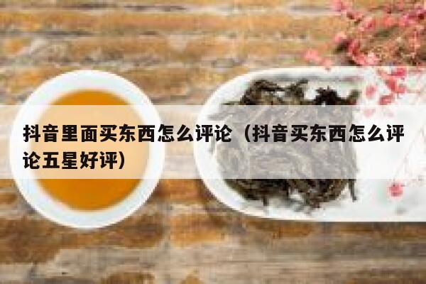 抖音里面买东西怎么评论（抖音买东西怎么评论五星好评） 第1张
