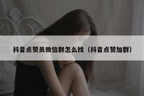 抖音点赞员微信群怎么找（抖音点赞加群） 第1张