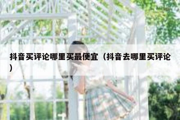 抖音买评论哪里买最便宜（抖音去哪里买评论） 第1张