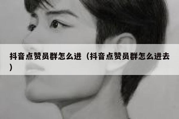 抖音点赞员群怎么进（抖音点赞员群怎么进去） 第1张