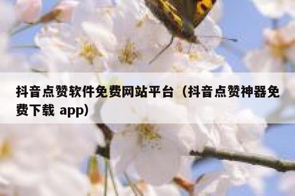 抖音点赞软件免费网站平台（抖音点赞神器免费下载 app） 第1张
