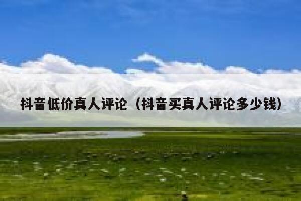 抖音低价真人评论(抖音买真人评论多少钱) 第1张 抖音低价真人评论(抖音买真人评论多少钱) 第1张