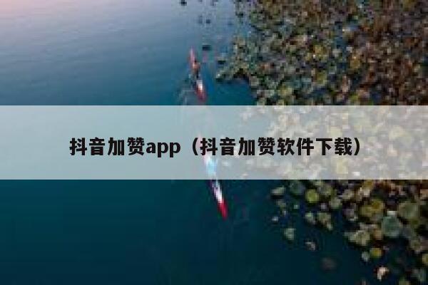 抖音加赞app（抖音加赞软件下载） 第1张