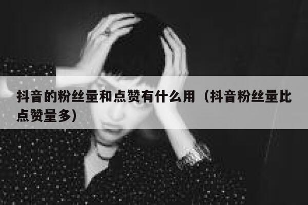 抖音的粉丝量和点赞有什么用(抖音粉丝量比点赞量多) 第1张 抖音的粉丝量和点赞有什么用(抖音粉丝量比点赞量多) 第1张