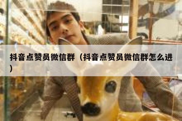 抖音点赞员微信群（抖音点赞员微信群怎么进） 第1张