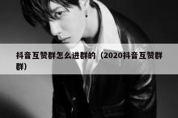 抖音互赞群怎么进群的（2020抖音互赞群群） 第1张