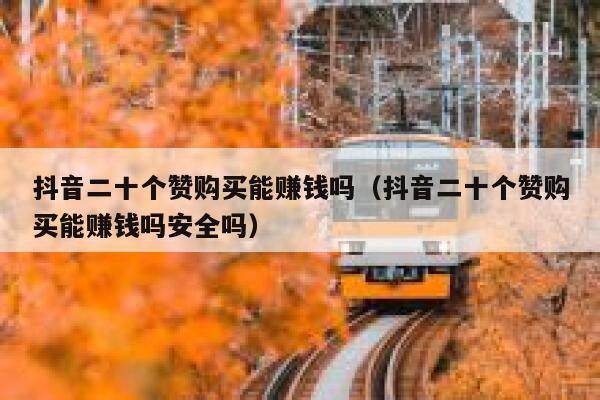抖音二十个赞购买能赚钱吗（抖音二十个赞购买能赚钱吗安全吗） 第1张