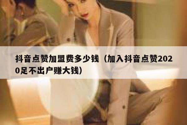 抖音点赞加盟费多少钱（加入抖音点赞2020足不出户赚大钱） 第1张