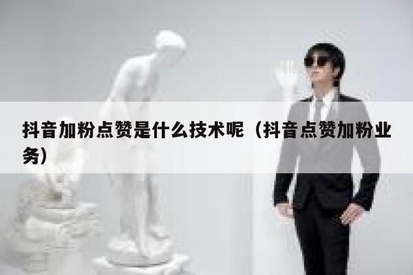 抖音加粉点赞是什么技术呢（抖音点赞加粉业务） 第1张