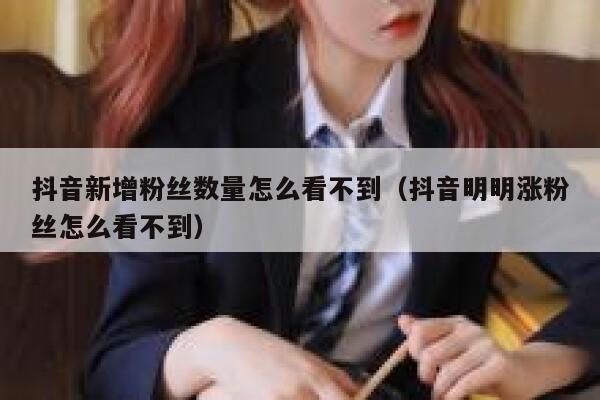 抖音新增粉丝数量怎么看不到(抖音明明涨粉丝怎么看不到) 第1张 抖音新增粉丝数量怎么看不到(抖音明明涨粉丝怎么看不到) 第1张