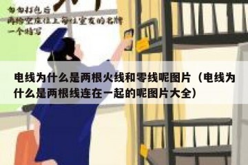 电线为什么是两根火线和零线呢图片（电线为什么是两根线连在一起的呢图片大全）