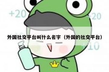 外国社交平台叫什么名字（外国的社交平台）