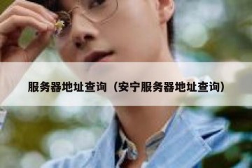 服务器地址查询（安宁服务器地址查询）