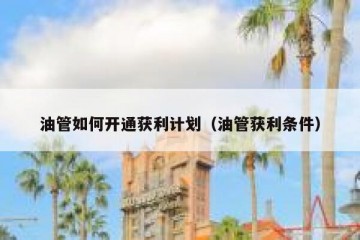 油管如何开通获利计划（油管获利条件）