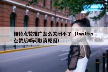 推特点赞推广怎么关闭不了（twitter点赞后瞬间取消原因）