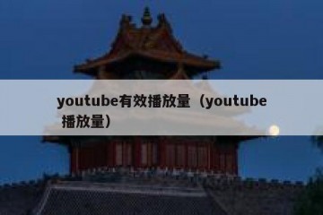 youtube有效播放量（youtube 播放量）