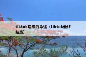 tiktok后续的命运（tiktok最终结局）