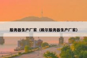 服务器生产厂家（戴尔服务器生产厂家）