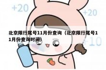 北京限行尾号11月份查询（北京限行尾号11月份查询时间）