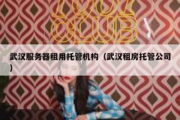 武汉服务器租用托管机构（武汉租房托管公司）