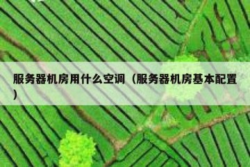 服务器机房用什么空调（服务器机房基本配置）