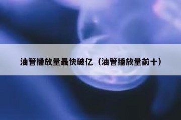 油管播放量最快破亿（油管播放量前十）