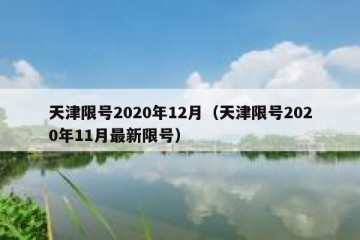 天津限号2020年12月（天津限号2020年11月最新限号）