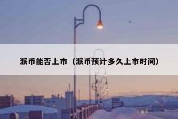 派币能否上市（派币预计多久上市时间）