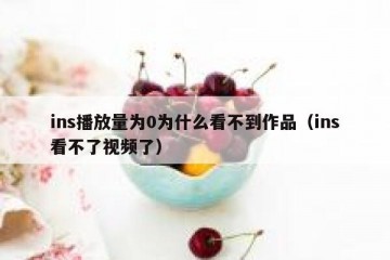 ins播放量为0为什么看不到作品（ins看不了视频了）