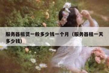 服务器租赁一般多少钱一个月（服务器租一天多少钱）