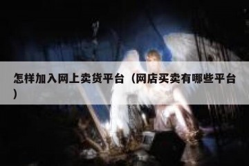怎样加入网上卖货平台（网店买卖有哪些平台）