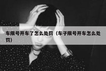 车限号开车了怎么处罚（车子限号开车怎么处罚）