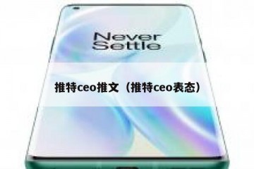 推特ceo推文（推特ceo表态）