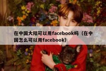 在中国大陆可以用facebook吗（在中国怎么可以用facebook）