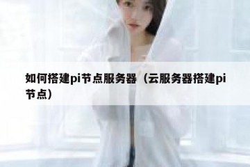 如何搭建pi节点服务器（云服务器搭建pi节点）