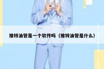 推特油管是一个软件吗（推特油管是什么）